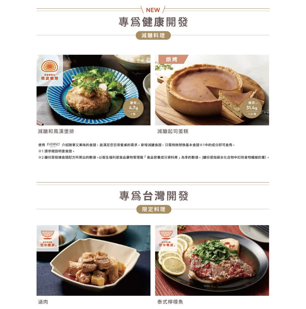 2糖份是根据食谱配方所算出的数值。以卫生福利部食品药物管理属食品营养成分资料库为准的数值。糖份是指碳水化合物中扣除食物纤维的量。