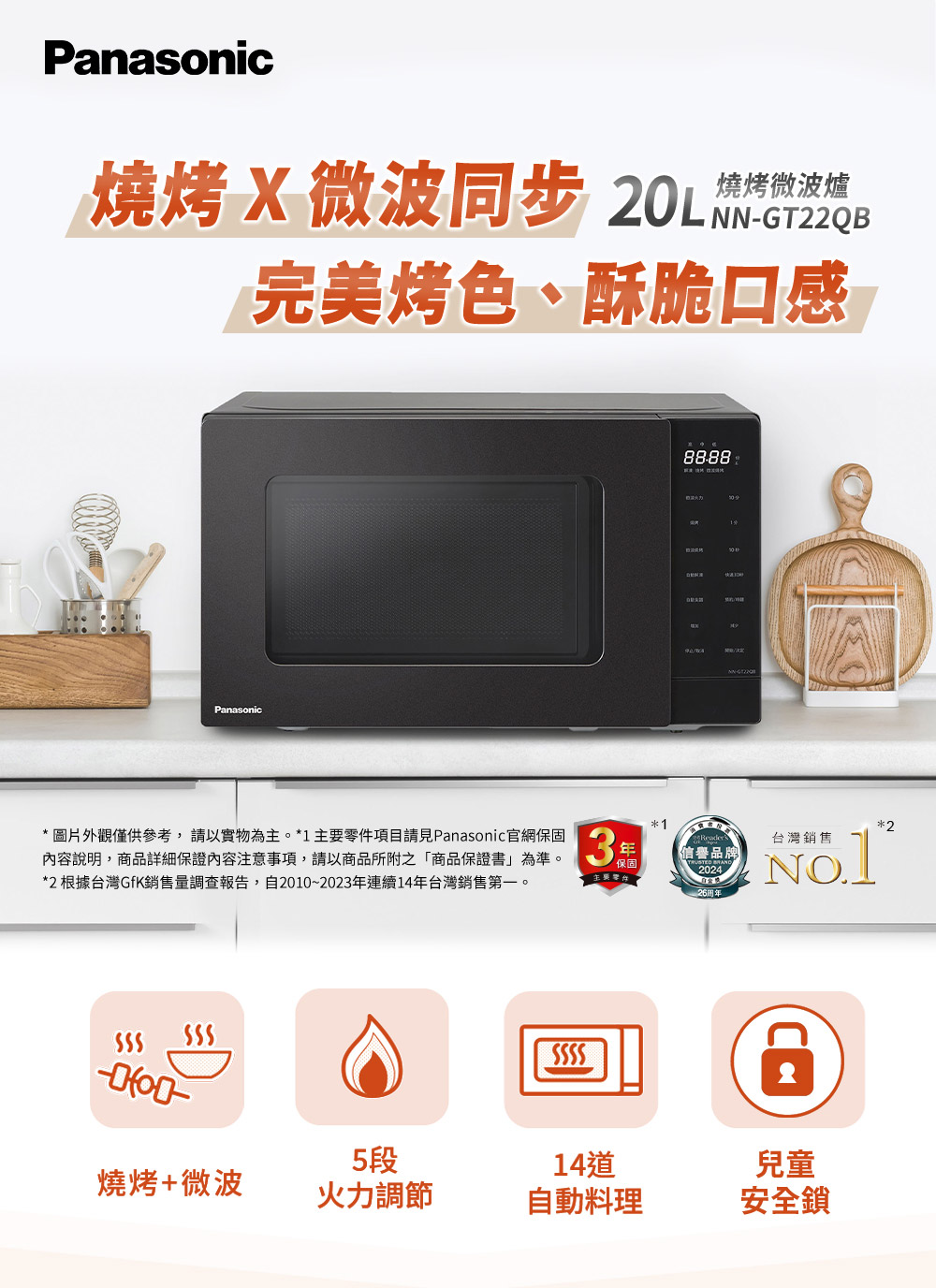图片外观仅供参考, 请以实物为主。1 主要零件项目请见Panasonic官网保固