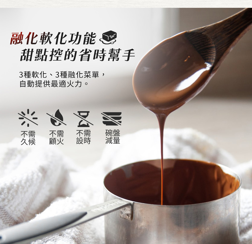 3种软化、3种融化菜单,