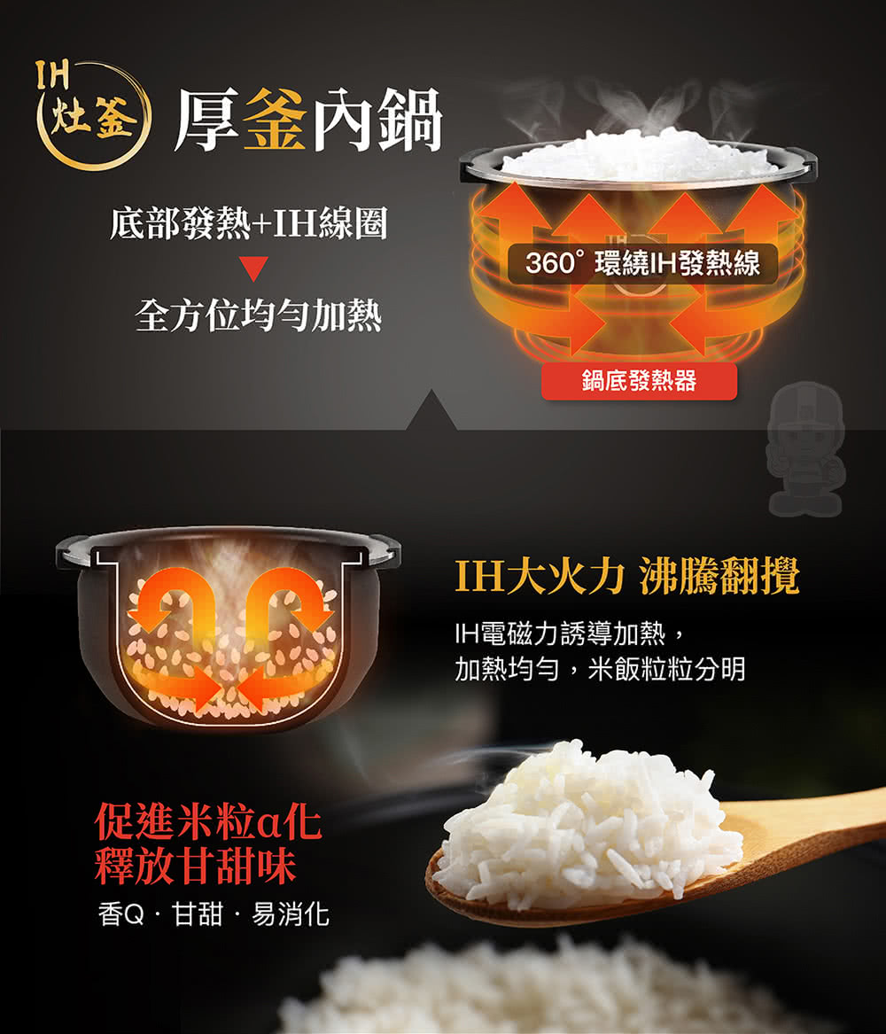 加热均匀,米饭粒粒分明