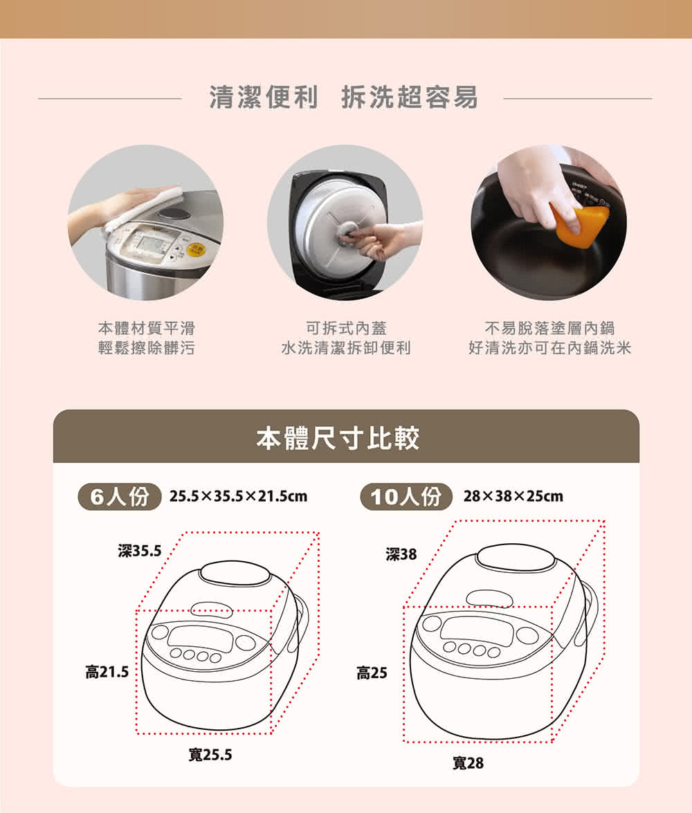 6人份 25.535.521.5cm