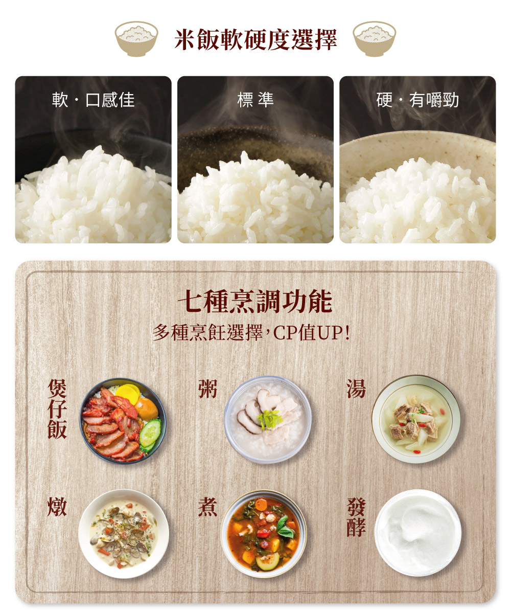多种烹饪选择,CP值UP