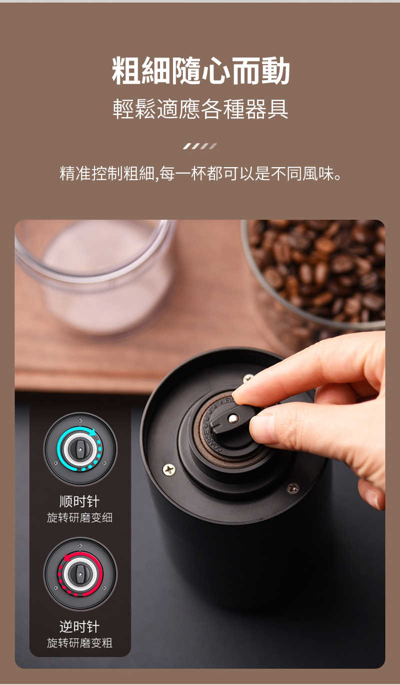精准控制粗细,每一杯都可以是不同风味。