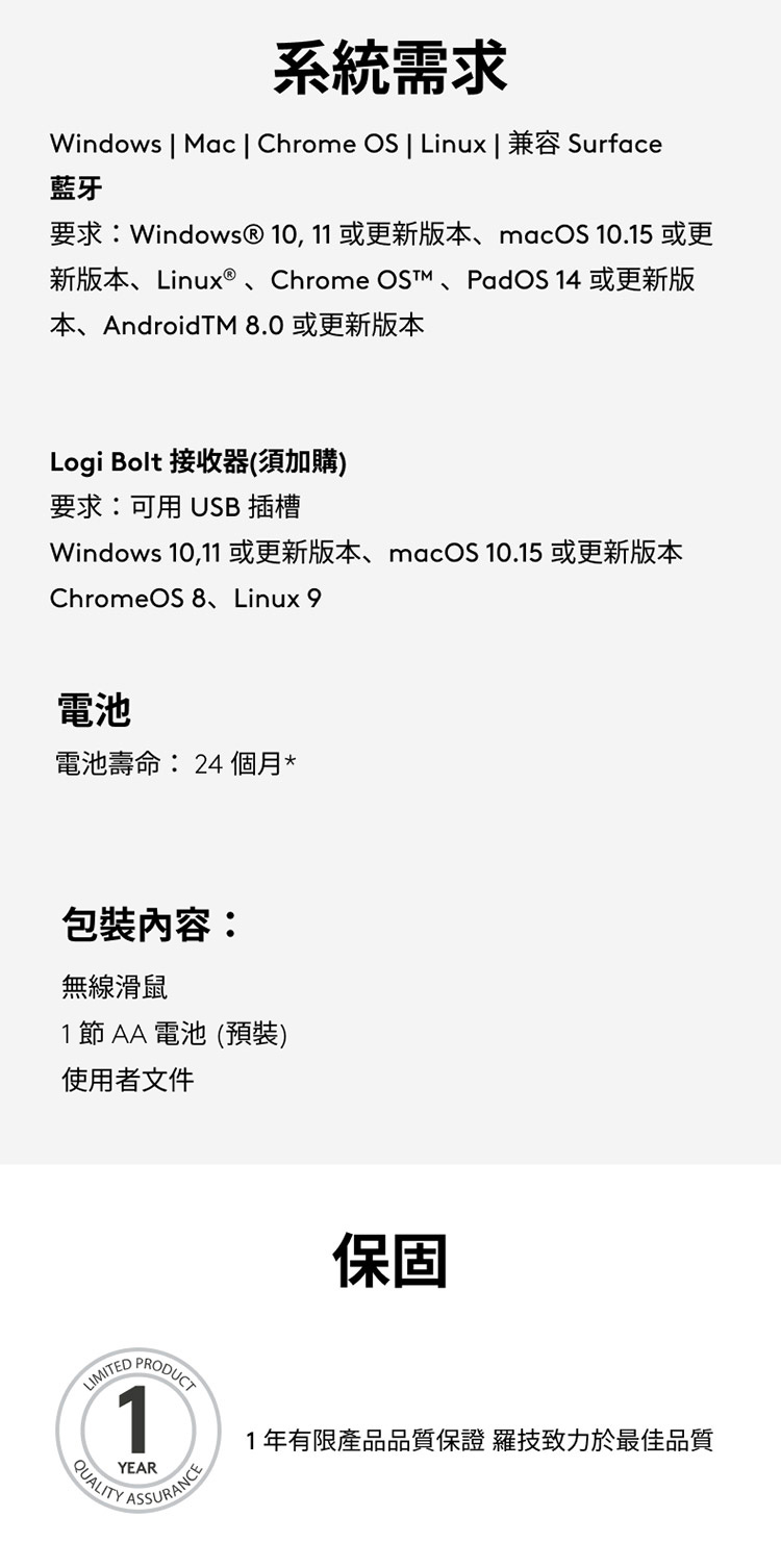 Windows  Mac  Chrome OS  Linux  兼容 Surface