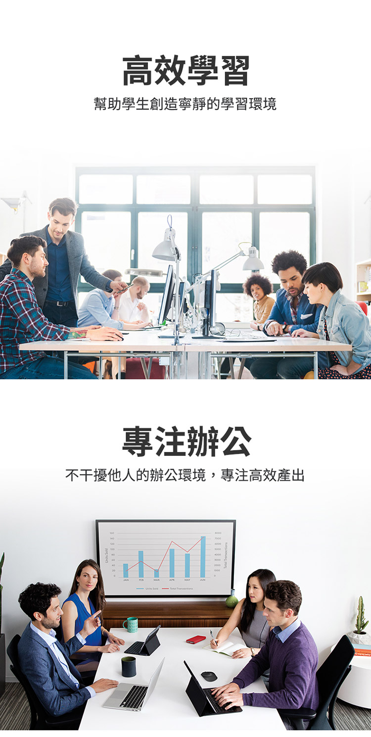 高效学习 帮助学生创造宁静的学习环境 专注办公 不干扰他人的办公环境,专注高效产出 