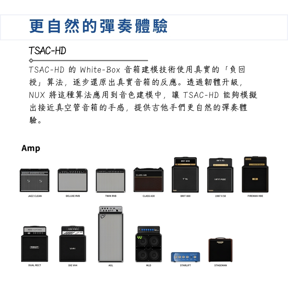 TSACHD 的 WhiteBox 音箱建模技术使用真实的负回
