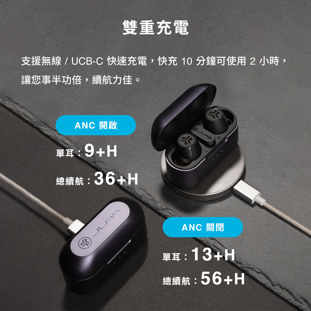 支援无线  UCBC 快速充电,快充 10 分钟可使用2 小时,