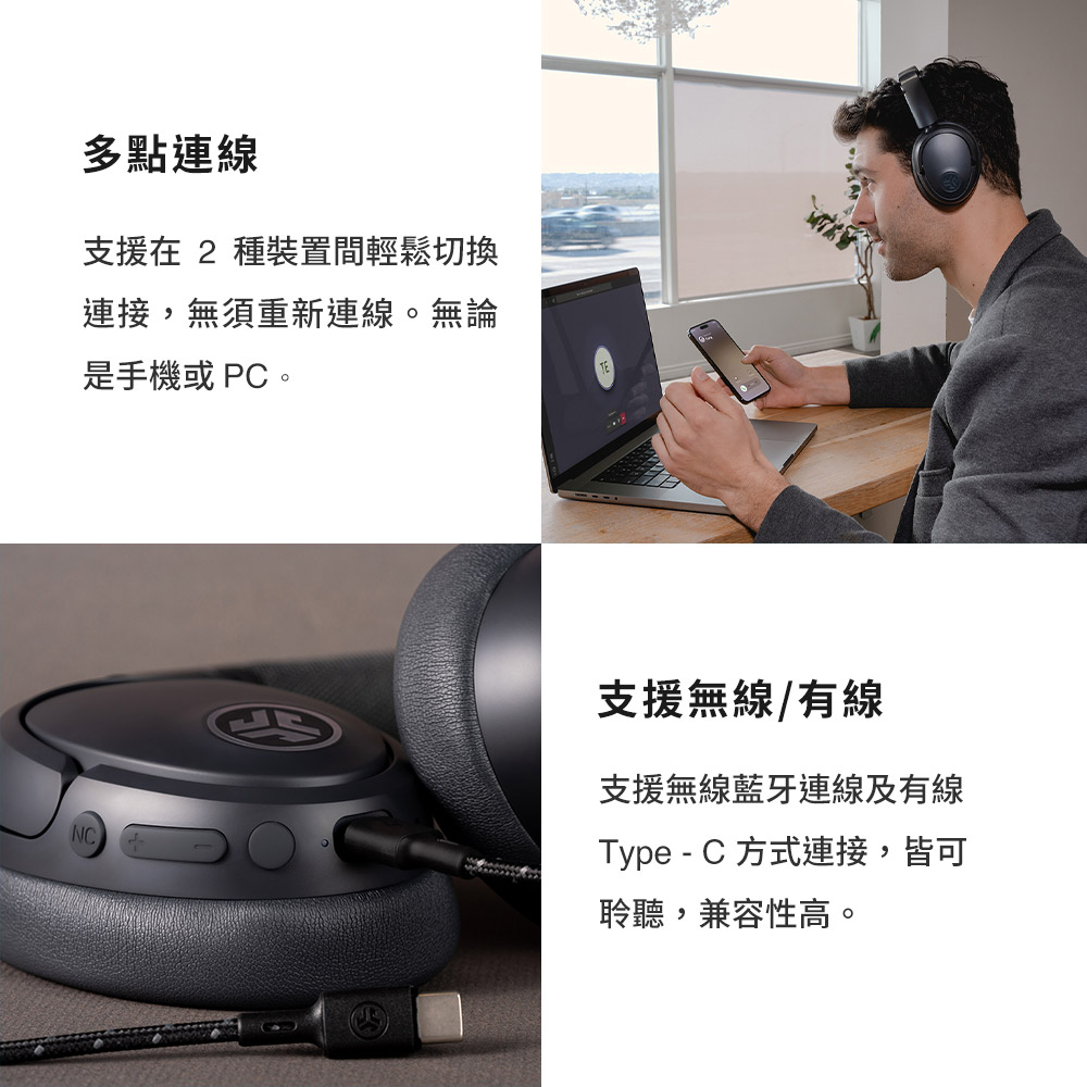 支援在 2 种装置间轻松切换